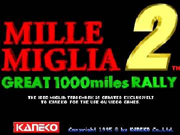 Mille Miglia 2: Great 1000 Miles Rally screen shot title